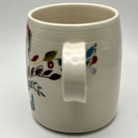 Anthropologie Starla Halfmann Letter C Floral Mug Cup Coffee Tea Petal Palette - Picture 5 of 12